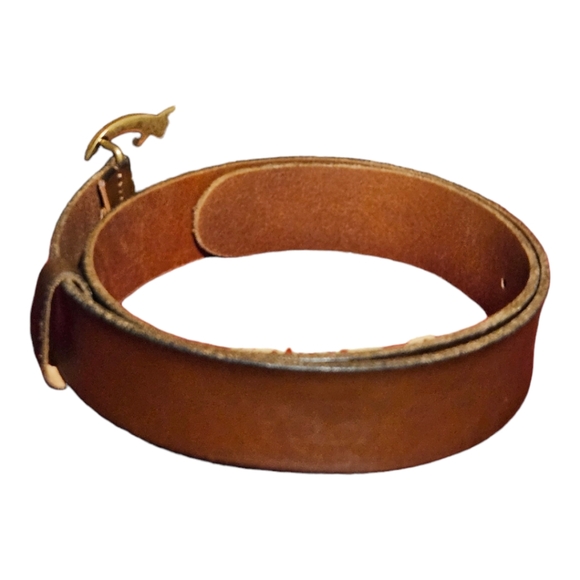 SOLD-Men's Gucci Brown Leather Belt Size 65/34 - Picture 8 of 10